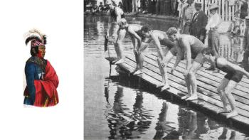 Ojibway Indians Swimming in London